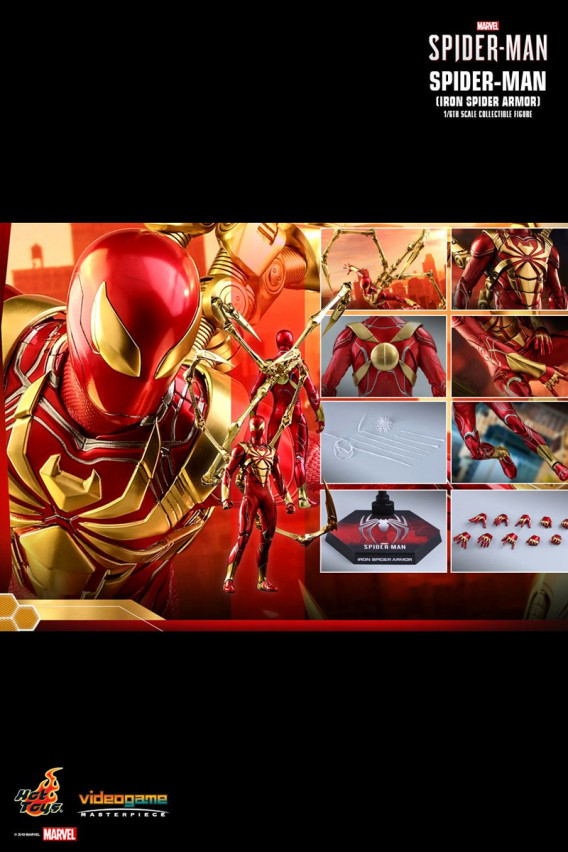 Колекційна фігура Spider-man Iron Spider Armor, Hot Toys, арт. 83418 11