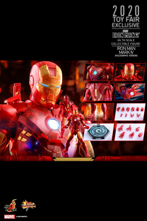 Колекційна фігура Iron Man Mark 4 - Holographic Version, Hot Toys, арт. 85023 11