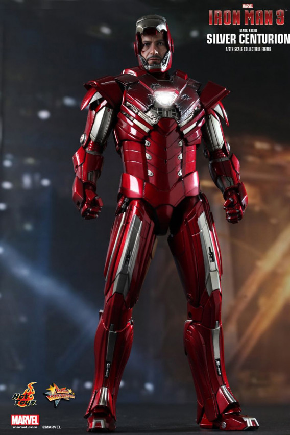 Колекційна фігура Iron man 3 Silver Centurion, Hot Toys, арт. 85409 4