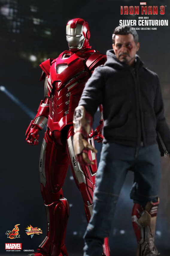 Колекційна фігура Iron man 3 Silver Centurion, Hot Toys, арт. 85409 5