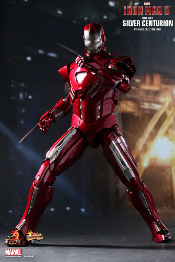 Колекційна фігура Iron man 3 Silver Centurion, Hot Toys, арт. 85409 6