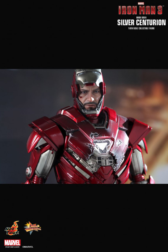 Колекційна фігура Iron man 3 Silver Centurion, Hot Toys, арт. 85409 10