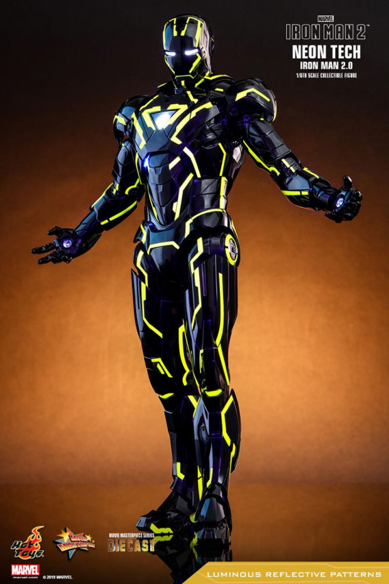 Колекційна фігура Neon Tech Iron Man 2.0, Hot Toys, арт. 89758 7