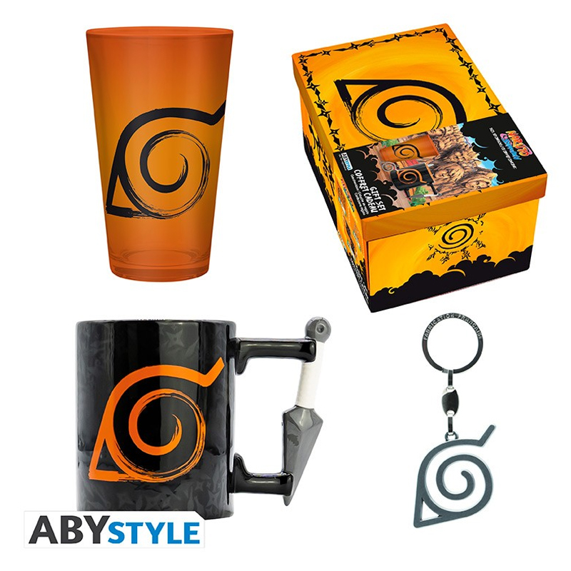 Подарунковий набір (стакан, 3D кружка та брелок) ABYstyle - Naruto Shippuden, арт. 78142 1