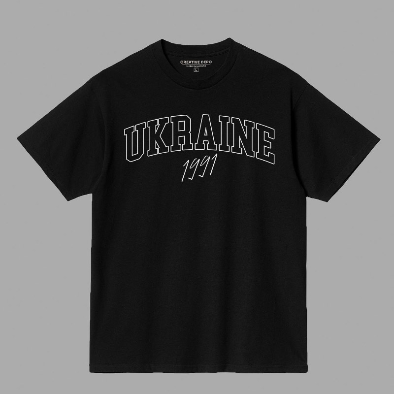Футболка Ukraine 1991 (чорна), M, арт. 981260 1