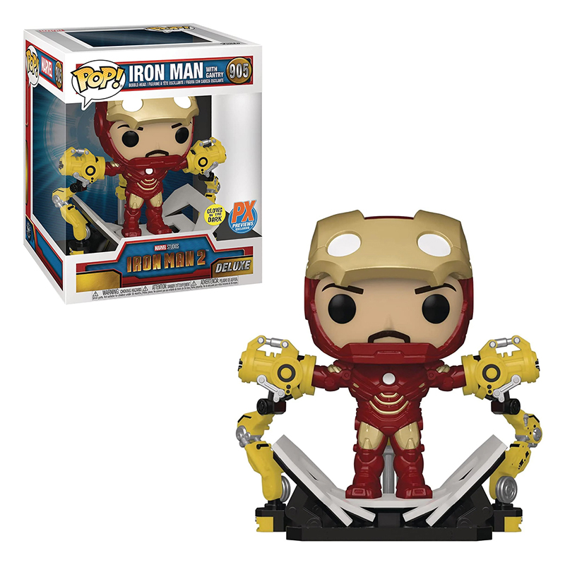Фігурка Funko POP! Marvel Iron Man 2 - MK IV with Gantry (PX Ex., Glow int he dark) 15cm, арт. 56772 1