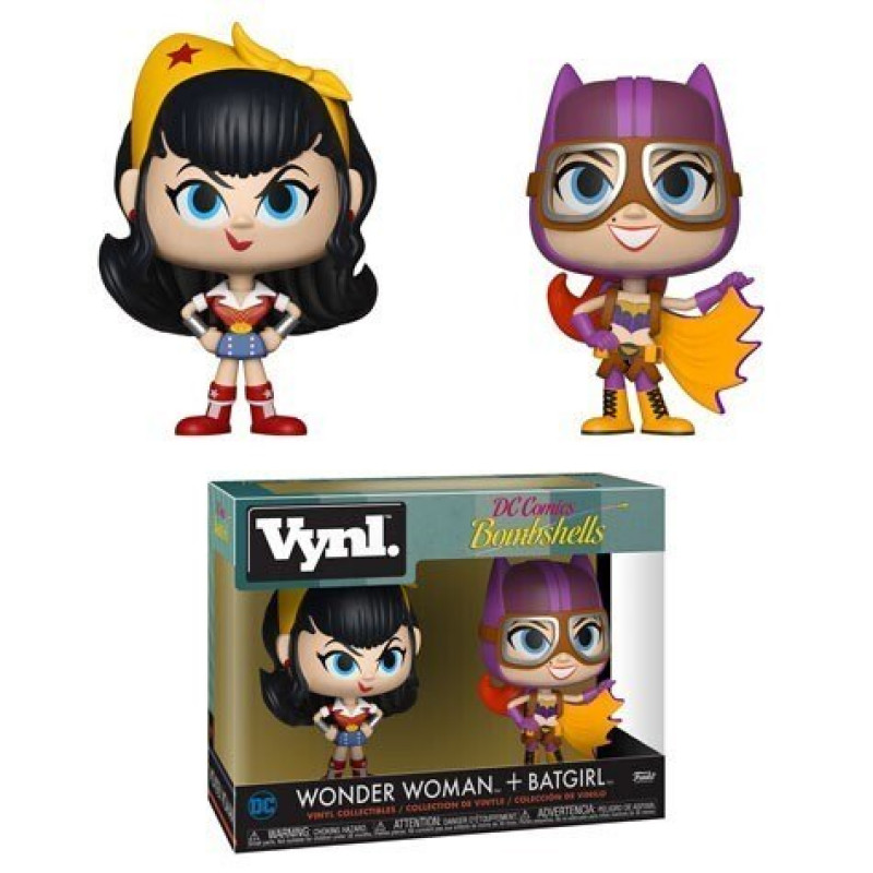 Фігурка Funko VYNL 2-Pack: DC Bombshells - Wonder Woman & Batgirl Vinyl Figures, 32111, 10см 1