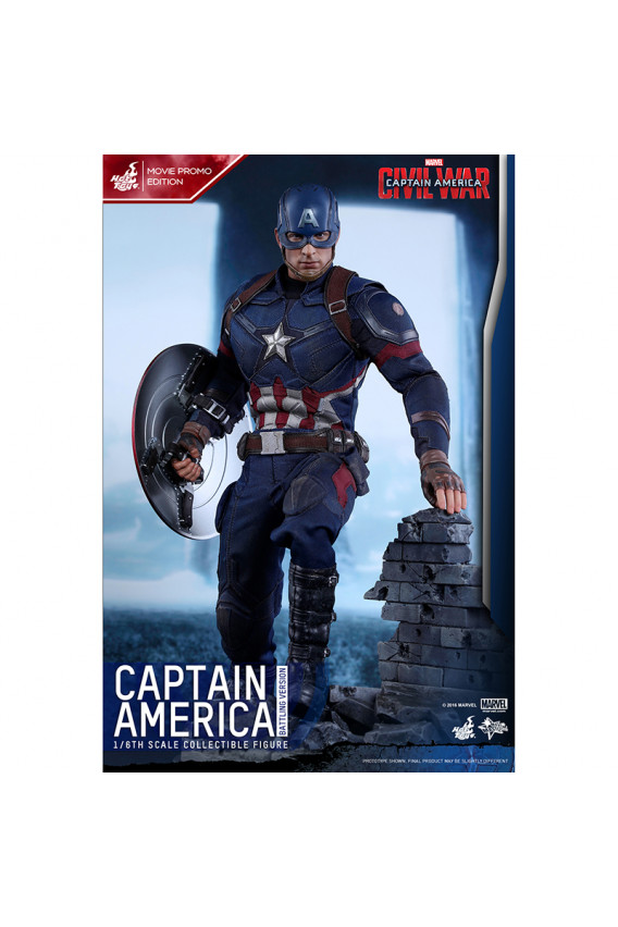 Hot toys captain america 2024 civil war battling version