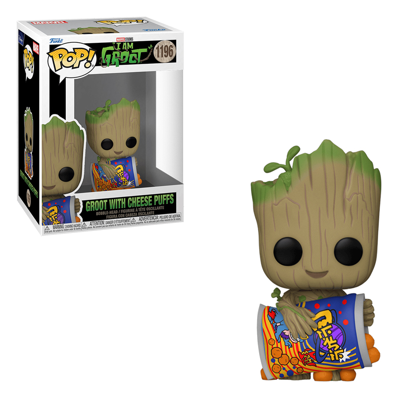 Фігурка Funko POP! Marvel: I am Groot - Groot with Cheese Puffs 10cm, арт. 70654 1